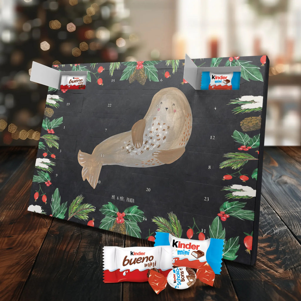 Chocolate advent calendar seal Laugh gift ideas, gifts, small animals, good mood, cute, funny sayings, cute animal motives, hand drawn, special gifts, card, animal lover, Seal, North Sea, Sea animal, Seals, Baltic Sea
