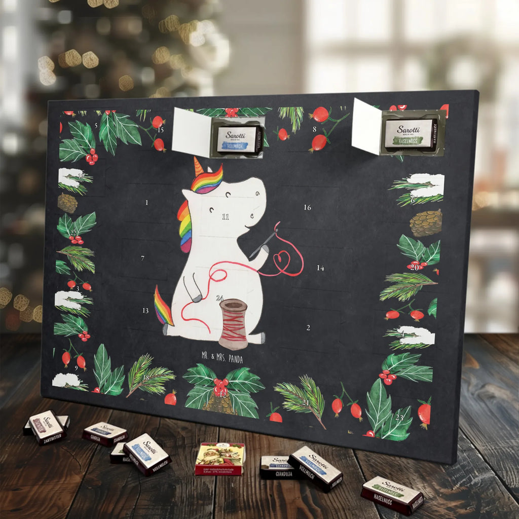 Chocolate advent calendar unicorn seamstress seamstress present, seamstress gift, crochet, tinkering, sewing room, knitting, sew, girlfriend