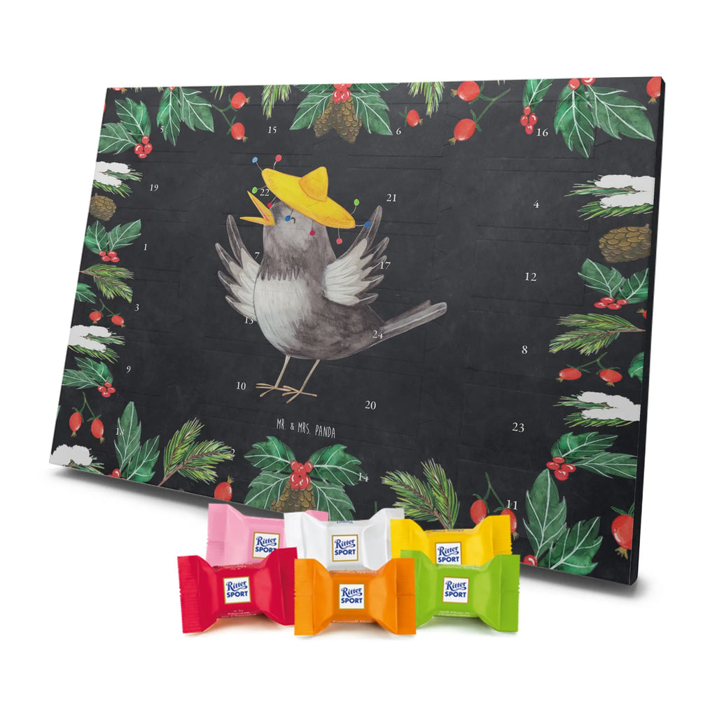 Chocolate advent calendar Crow sombrero gift ideas, gifts, small animals, good mood, cute, funny sayings, cute animal motives, hand drawn, special gifts, card, animal lover, Saying positive, Raven, Birds, Bird, Be happy, Magpie, Happiness Saying