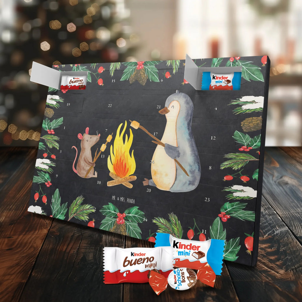 Chocolate advent calendar Penguin campfire North Pole, Penguins, mouse, penguins, everyday office life, new start, life motto, fire, work, campfire, life motivation