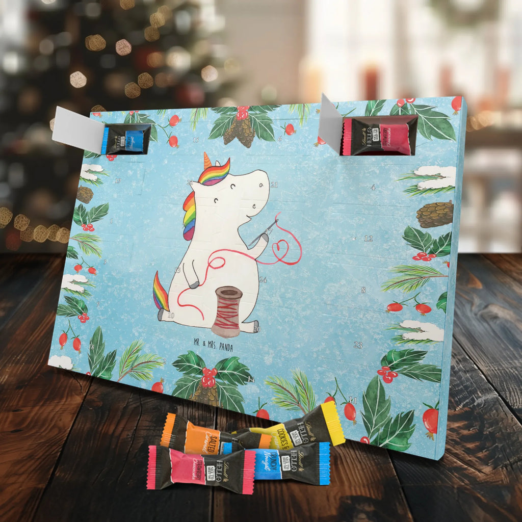 Chocolate advent calendar unicorn seamstress seamstress present, seamstress gift, crochet, tinkering, sewing room, knitting, sew, girlfriend