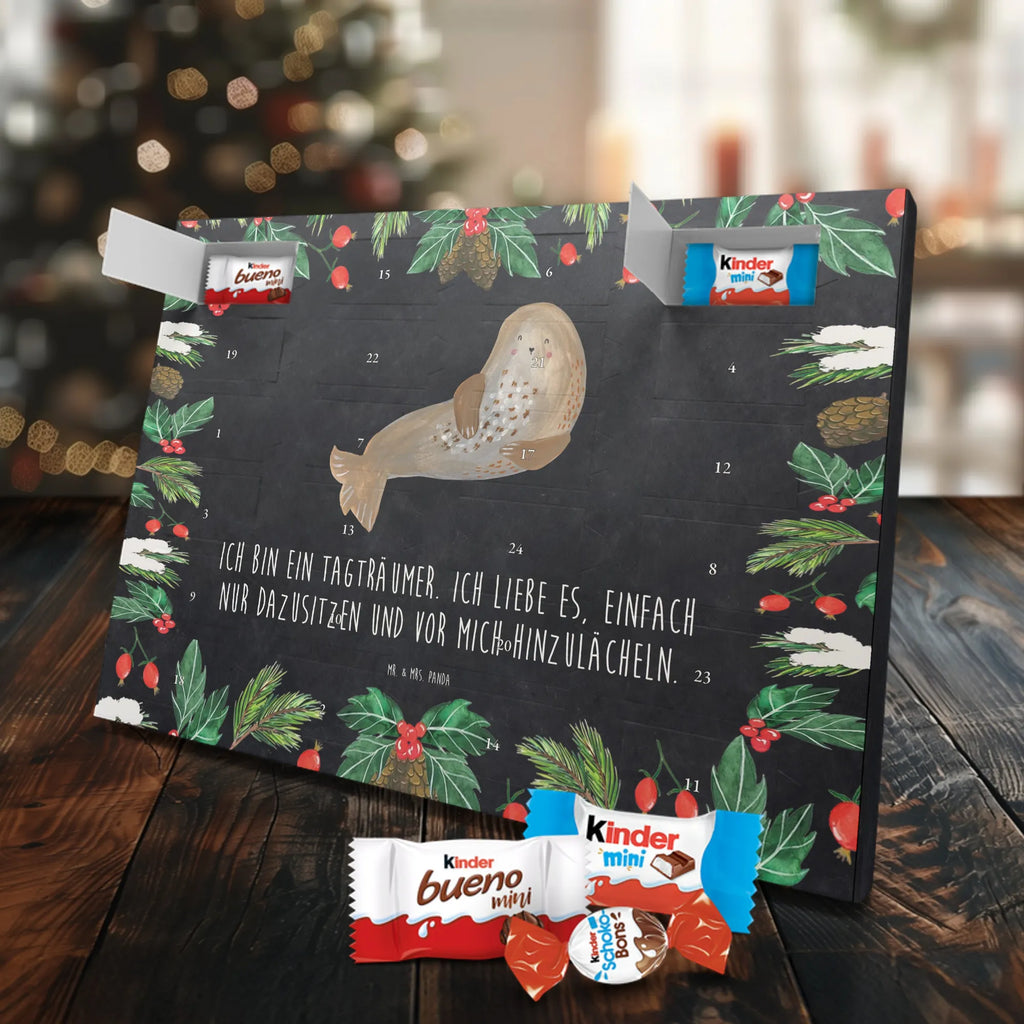 Chocolate advent calendar seal Laugh gift ideas, gifts, small animals, good mood, cute, funny sayings, cute animal motives, hand drawn, special gifts, card, animal lover, Seal, North Sea, Sea animal, Seals, Baltic Sea