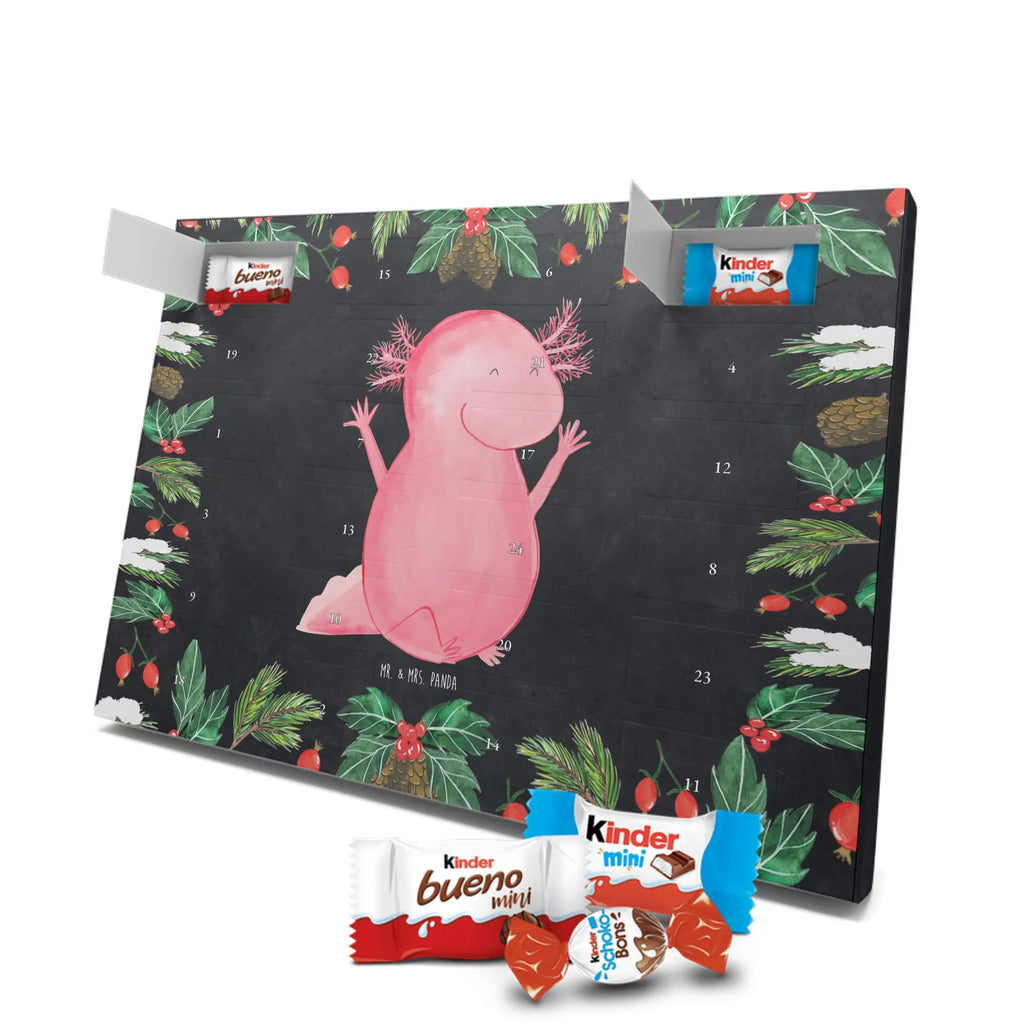 Chocolate advent calendar axolotl Hooray Mexican walking fish, Axelotl, marine animals, salamander, tail, amphibian, joy, satisfaction, cheerful, fun