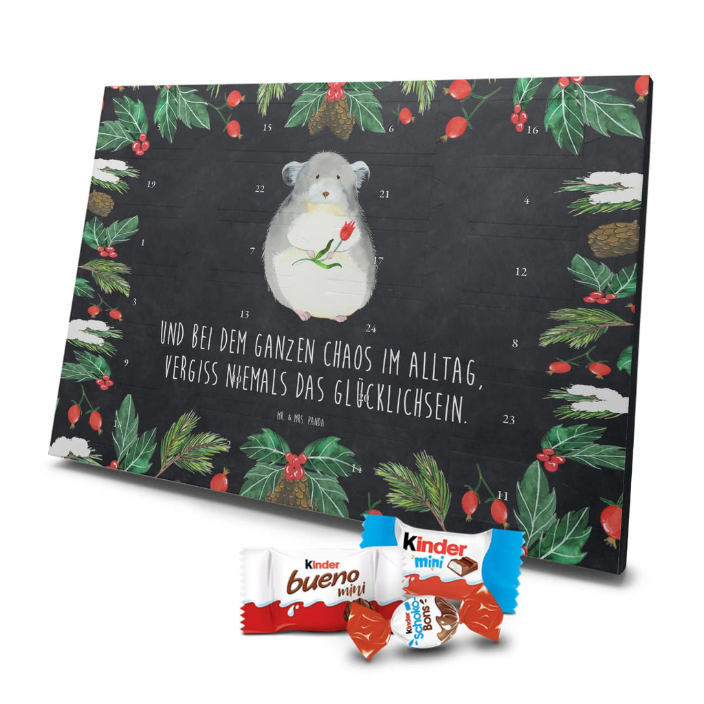 Chocolate advent calendar chinchilla flower gift ideas, gifts, small animals, good mood, cute, funny sayings, cute animal motives, hand drawn, special gifts, card, animal lover, grief, office life, heartache, being sad