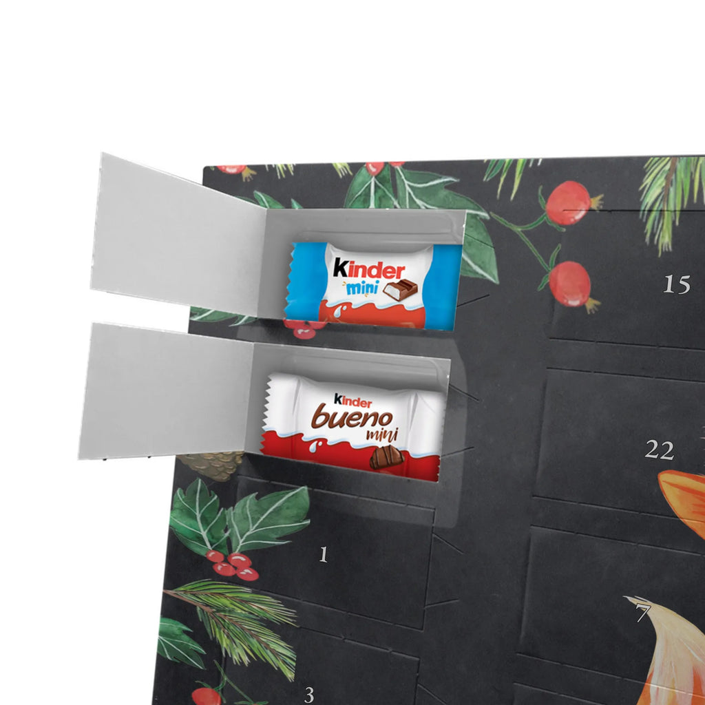 Chocolate advent calendar Fox Singer Christmas time, snow