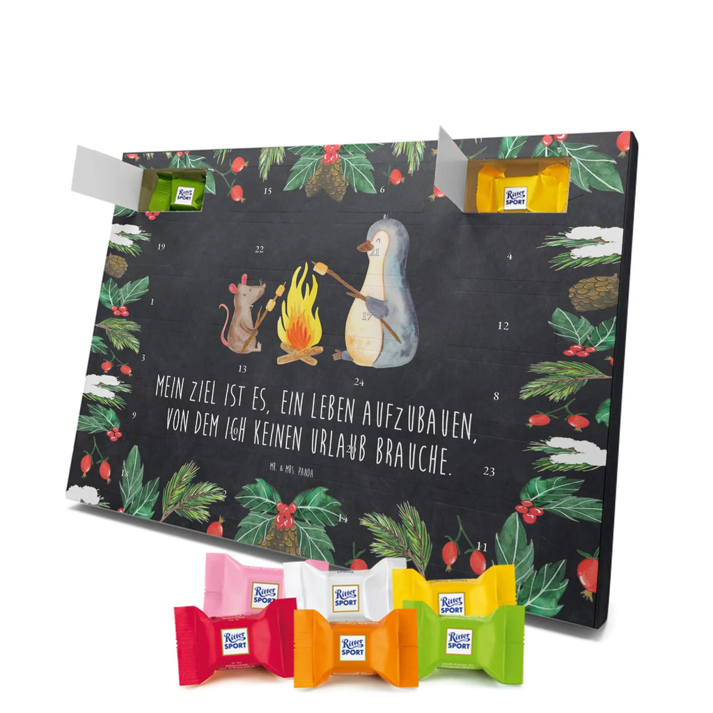 Chocolate advent calendar Penguin campfire North Pole, Penguins, mouse, penguins, everyday office life, new start, life motto, fire, work, campfire, life motivation