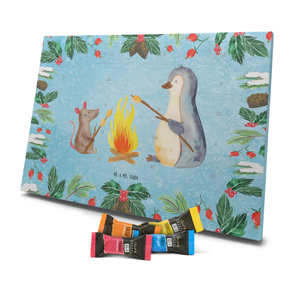 Chocolate advent calendar Penguin campfire North Pole, Penguins, mouse, penguins, everyday office life, new start, life motto, fire, work, campfire, life motivation