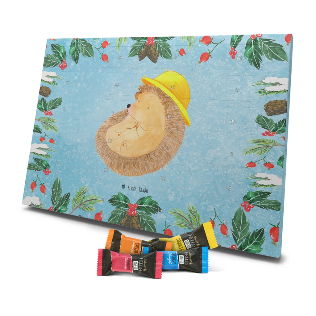 Chocolate advent calendar Hedgehog Pray gift ideas, gifts, small animals, good mood, cute, funny sayings, cute animal motives, hand drawn, special gifts, card, animal lover, pray, God, sun hat, enjoy, hedgehog with hat, gratitude, be grateful