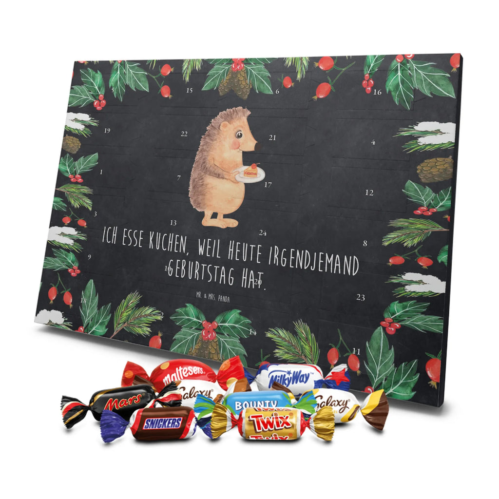 Chocolate advent calendar Hedgehog piece of cake gift ideas, gifts, small animals, good mood, cute, funny sayings, cute animal motives, hand drawn, special gifts, card, animal lover, birthday cake, invitation party, bake cake, food saying, baking gift, cake