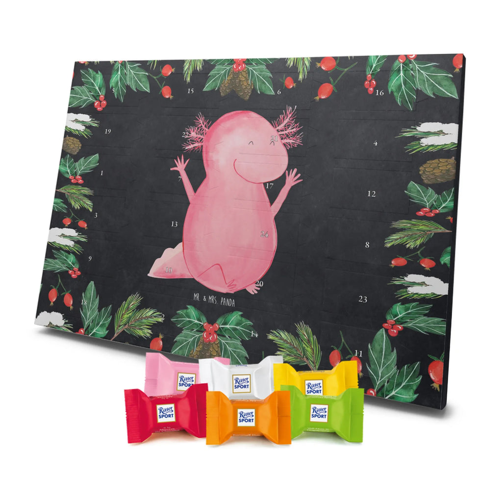 Chocolate advent calendar axolotl Hooray Mexican walking fish, Axelotl, marine animals, salamander, tail, amphibian, joy, satisfaction, cheerful, fun