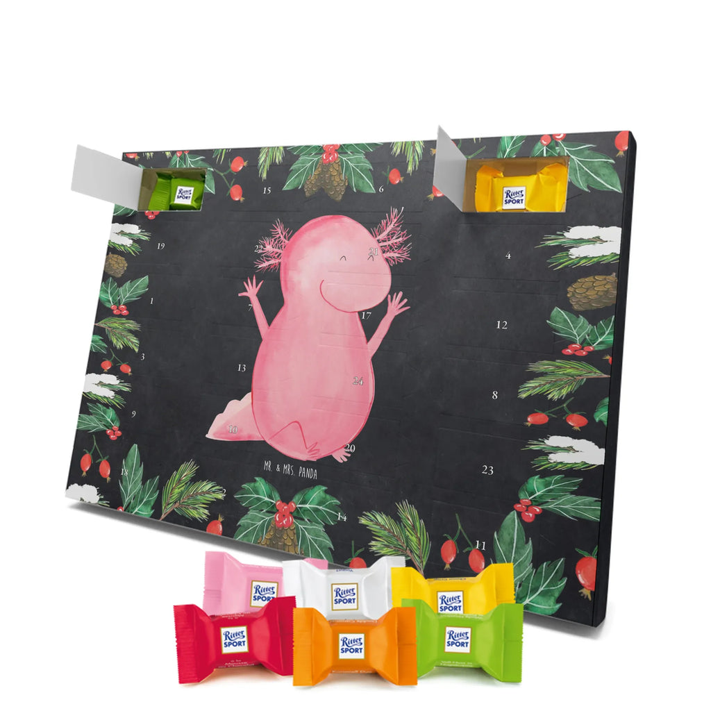 Chocolate advent calendar axolotl Hooray Mexican walking fish, Axelotl, marine animals, salamander, tail, amphibian, joy, satisfaction, cheerful, fun