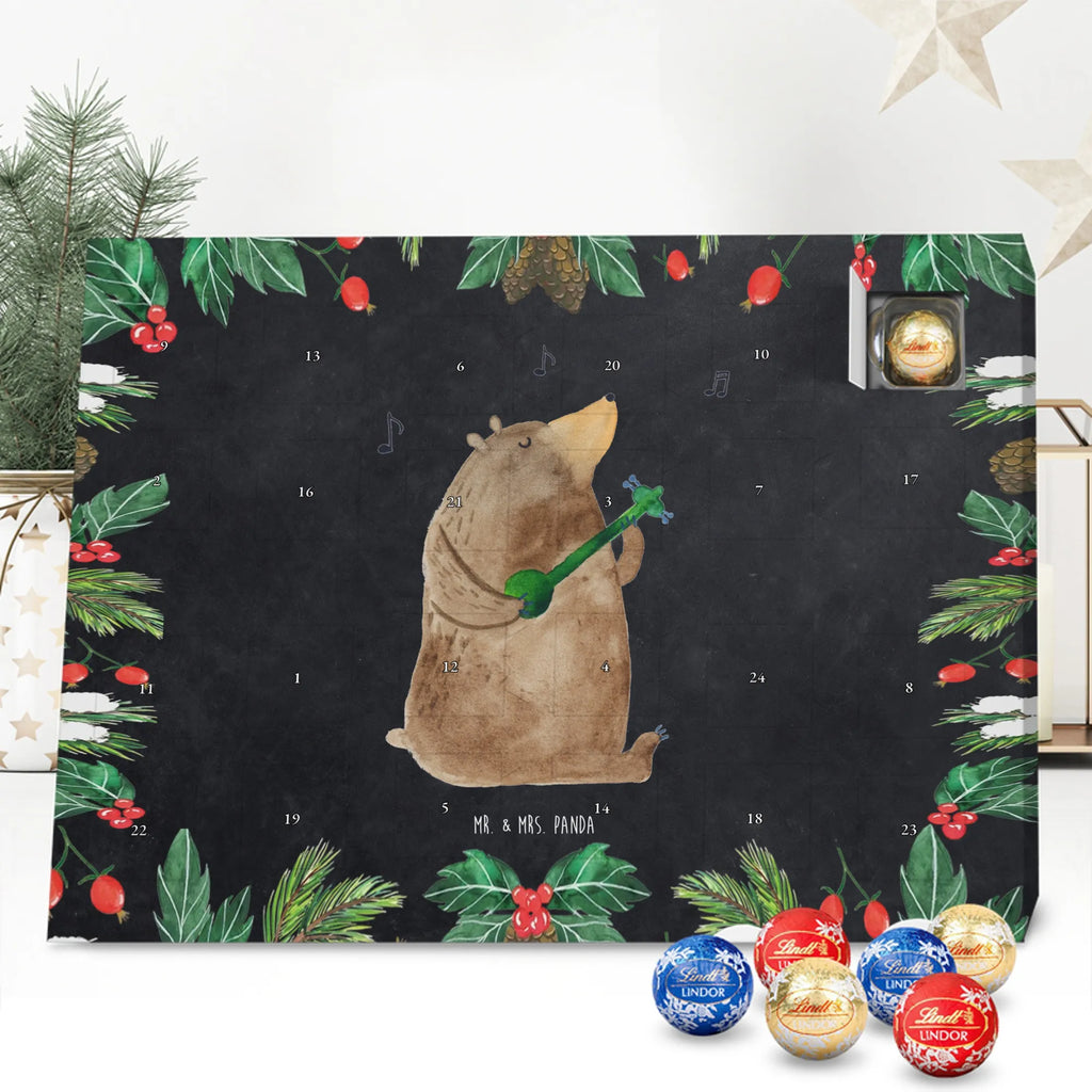 Chocolate advent calendar bear guitar teddy bear, cuddly toy