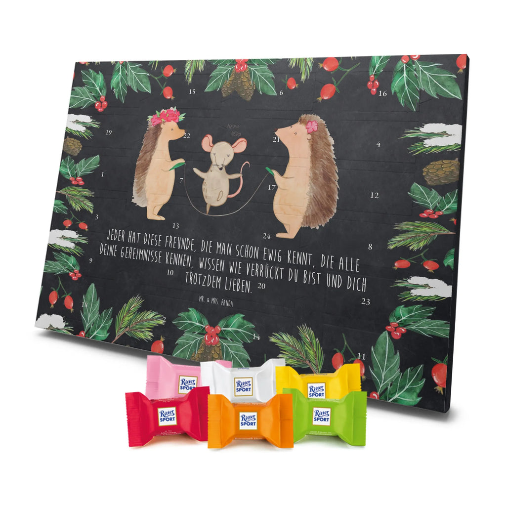 Chocolate advent calendar Hedgehog skipping gift ideas, gifts, small animals, good mood, cute, funny sayings, cute animal motives, hand drawn, special gifts, card, animal lover, children, rope skipping, mouse
