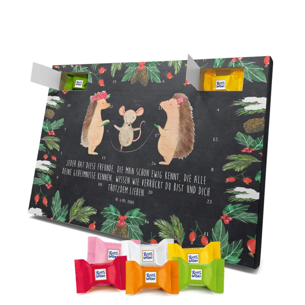 Chocolate advent calendar Hedgehog skipping gift ideas, gifts, small animals, good mood, cute, funny sayings, cute animal motives, hand drawn, special gifts, card, animal lover, children, rope skipping, mouse