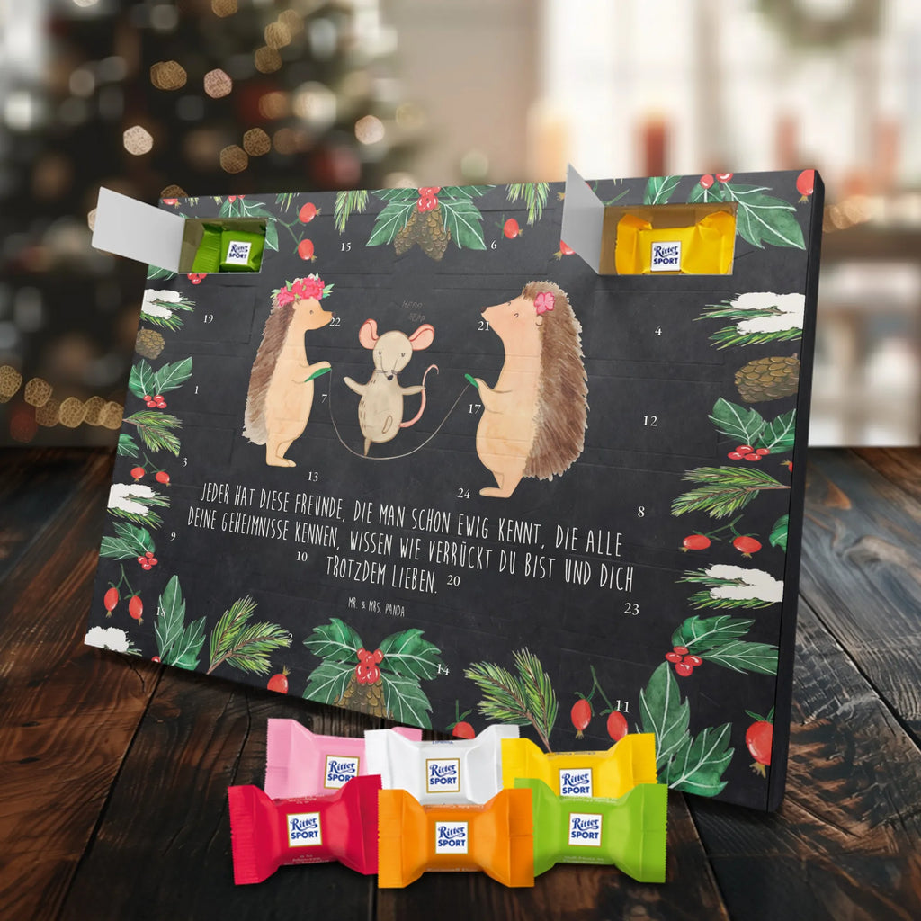 Chocolate advent calendar Hedgehog skipping gift ideas, gifts, small animals, good mood, cute, funny sayings, cute animal motives, hand drawn, special gifts, card, animal lover, children, rope skipping, mouse