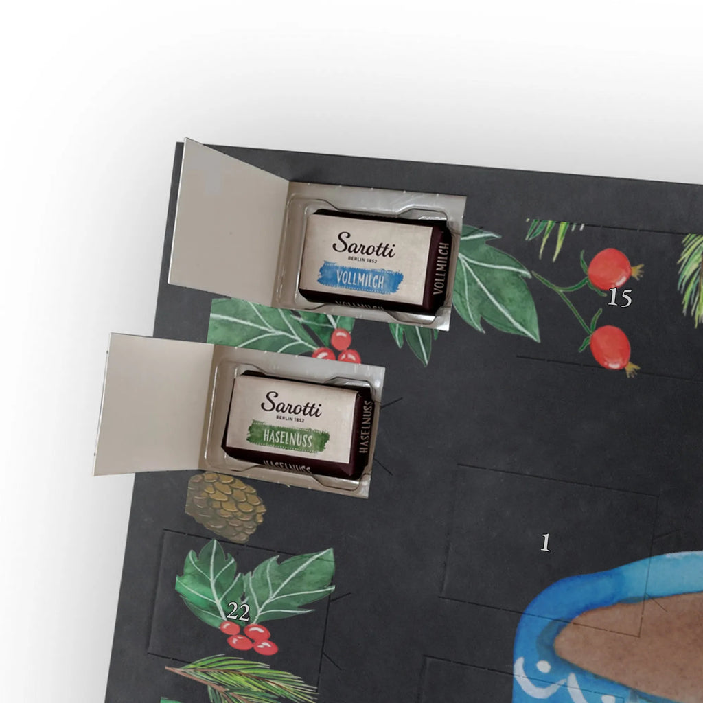 Chocolate advent calendar Coffee Cup gift ideas, gifts, small animals, good mood, cute, funny sayings, cute animal motives, hand drawn, special gifts, card, animal lover, pleasure, taste, cup