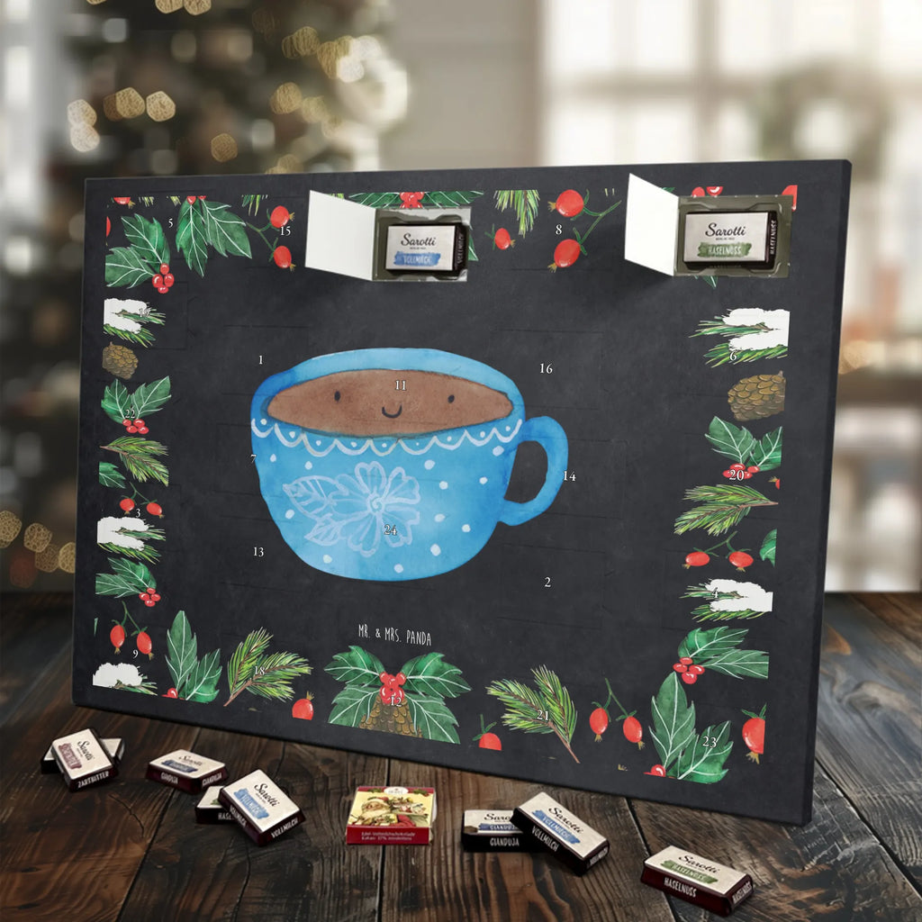 Chocolate advent calendar Coffee Cup gift ideas, gifts, small animals, good mood, cute, funny sayings, cute animal motives, hand drawn, special gifts, card, animal lover, pleasure, taste, cup