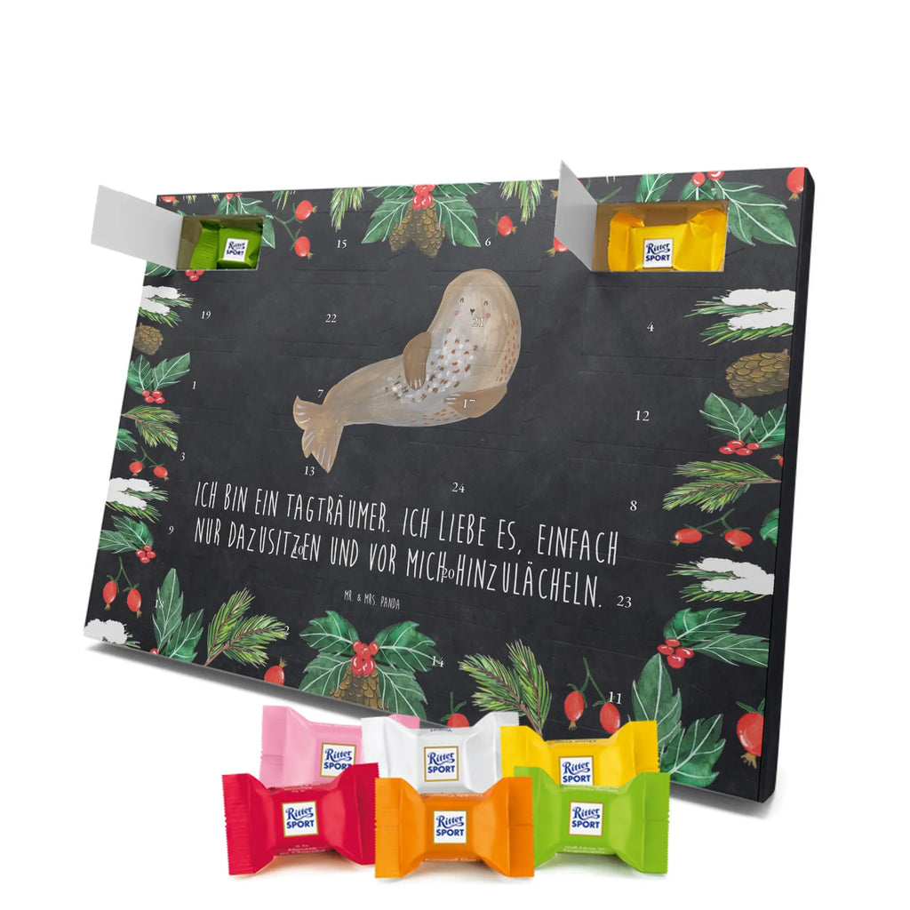 Chocolate advent calendar seal Laugh gift ideas, gifts, small animals, good mood, cute, funny sayings, cute animal motives, hand drawn, special gifts, card, animal lover, Seal, North Sea, Sea animal, Seals, Baltic Sea