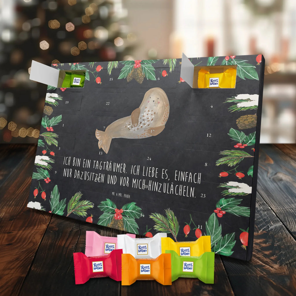 Chocolate advent calendar seal Laugh gift ideas, gifts, small animals, good mood, cute, funny sayings, cute animal motives, hand drawn, special gifts, card, animal lover, Seal, North Sea, Sea animal, Seals, Baltic Sea