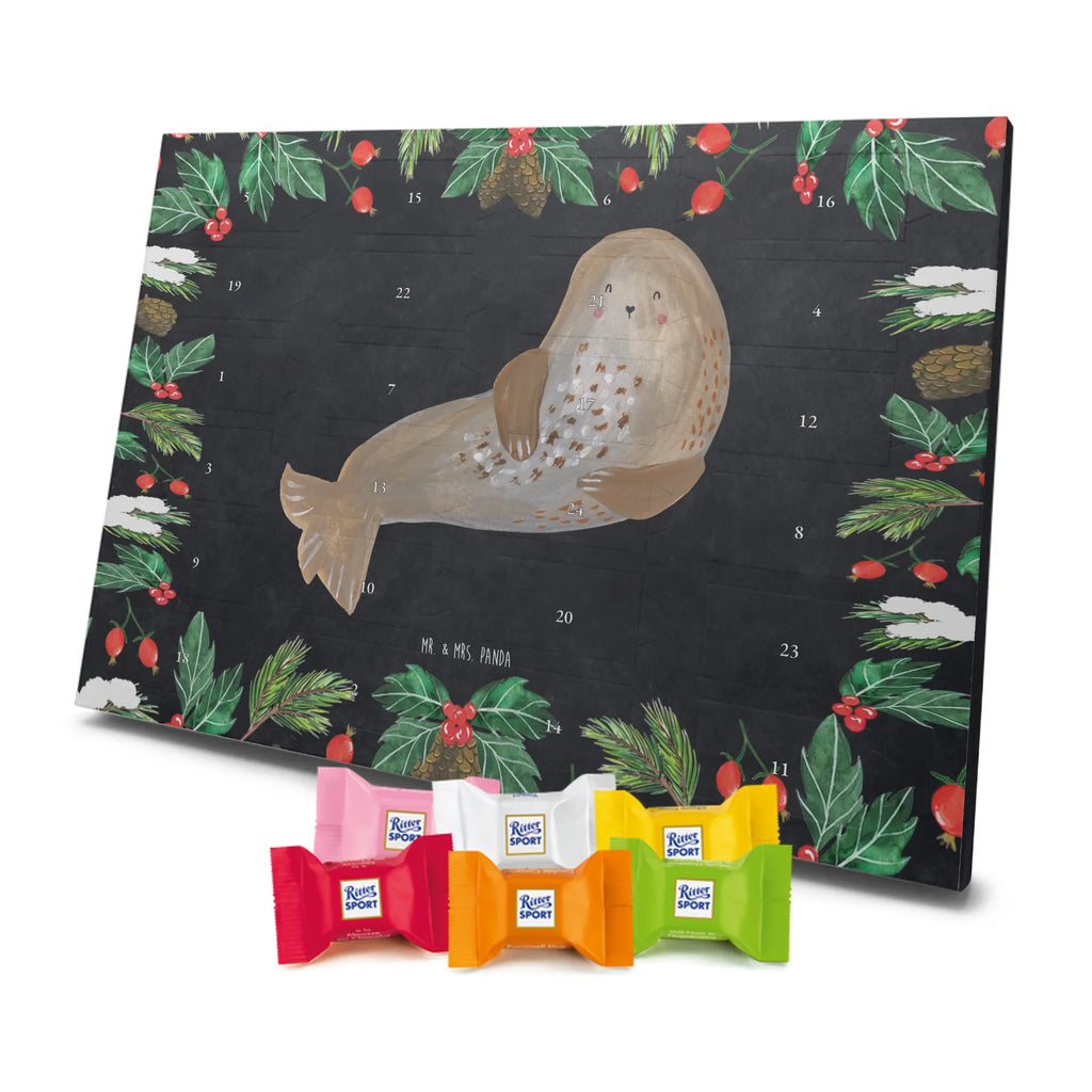 Chocolate advent calendar seal Laugh gift ideas, gifts, small animals, good mood, cute, funny sayings, cute animal motives, hand drawn, special gifts, card, animal lover, Seal, North Sea, Sea animal, Seals, Baltic Sea