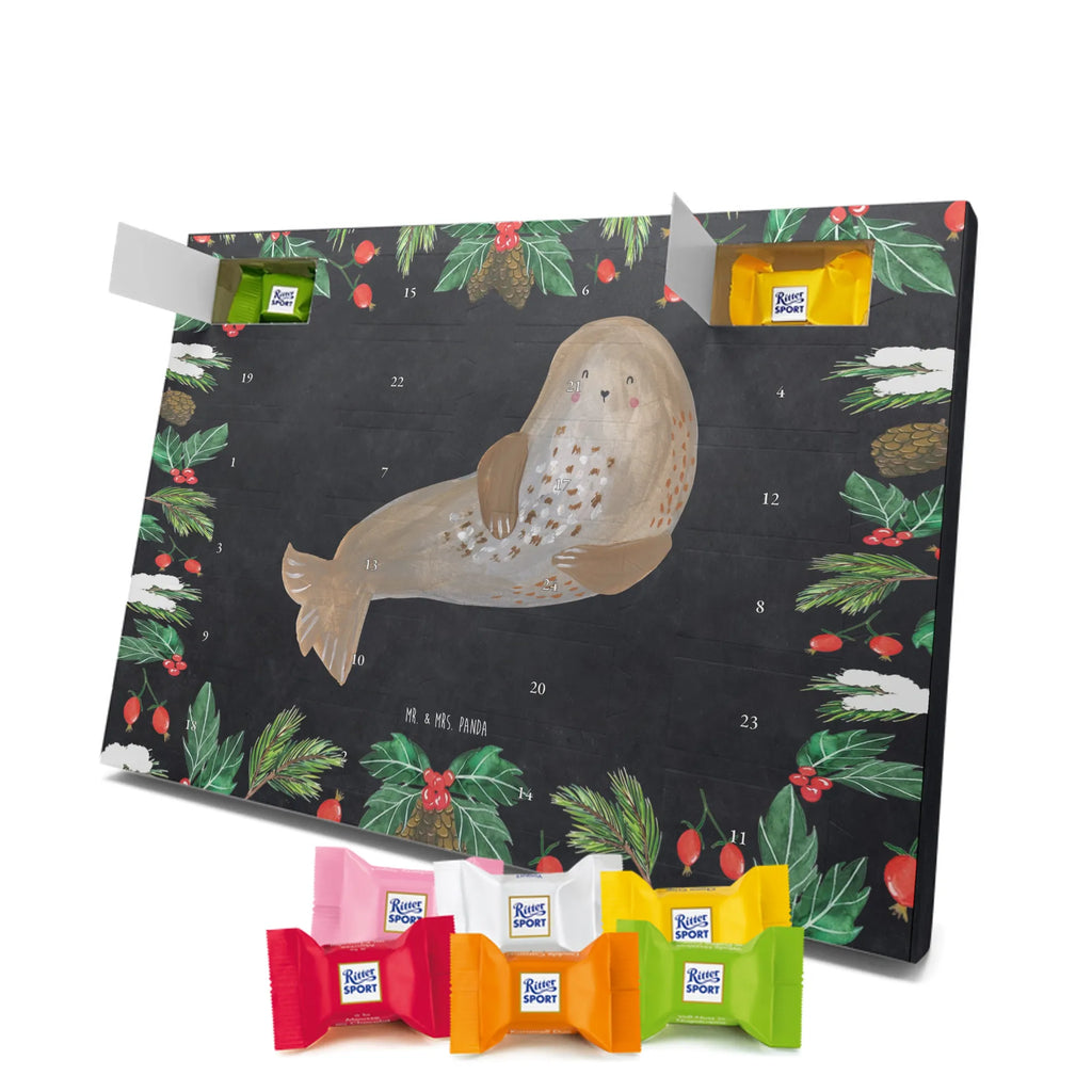 Chocolate advent calendar seal Laugh gift ideas, gifts, small animals, good mood, cute, funny sayings, cute animal motives, hand drawn, special gifts, card, animal lover, Seal, North Sea, Sea animal, Seals, Baltic Sea