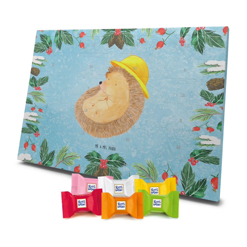 Chocolate advent calendar Hedgehog Pray gift ideas, gifts, small animals, good mood, cute, funny sayings, cute animal motives, hand drawn, special gifts, card, animal lover, pray, God, sun hat, enjoy, hedgehog with hat, gratitude, be grateful