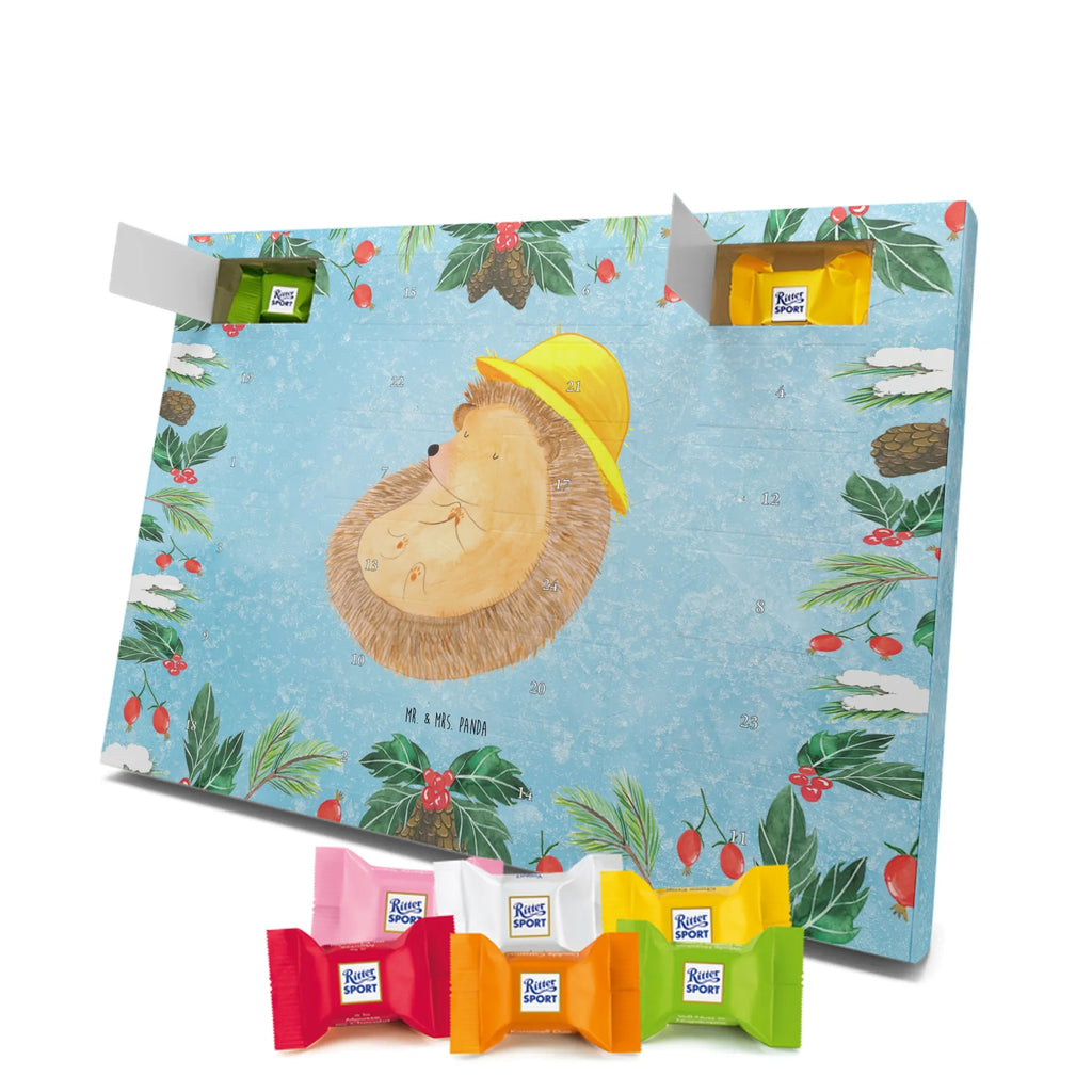 Chocolate advent calendar Hedgehog Pray gift ideas, gifts, small animals, good mood, cute, funny sayings, cute animal motives, hand drawn, special gifts, card, animal lover, pray, God, sun hat, enjoy, hedgehog with hat, gratitude, be grateful