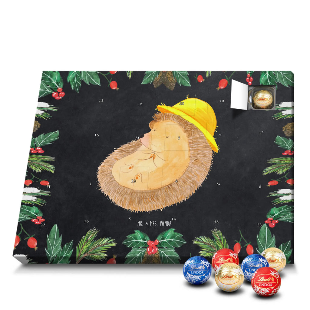 Chocolate advent calendar Hedgehog Pray gift ideas, gifts, small animals, good mood, cute, funny sayings, cute animal motives, hand drawn, special gifts, card, animal lover, pray, God, sun hat, enjoy, hedgehog with hat, gratitude, be grateful