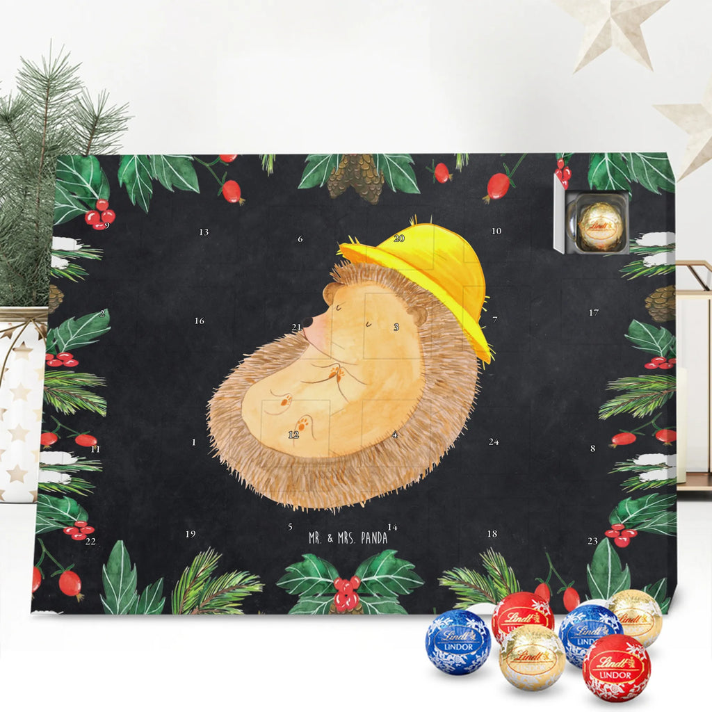 Chocolate advent calendar Hedgehog Pray gift ideas, gifts, small animals, good mood, cute, funny sayings, cute animal motives, hand drawn, special gifts, card, animal lover, pray, God, sun hat, enjoy, hedgehog with hat, gratitude, be grateful