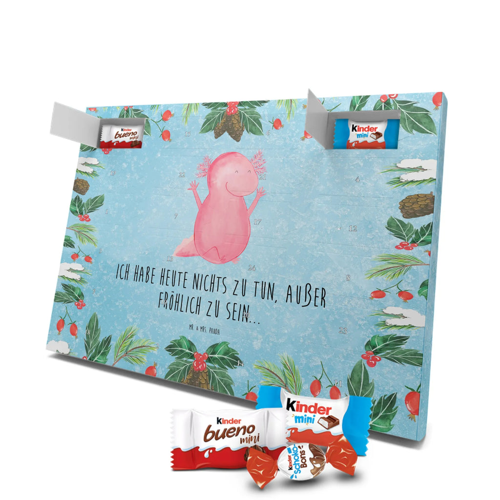 Chocolate advent calendar axolotl Hooray Mexican walking fish, Axelotl, marine animals, salamander, tail, amphibian, joy, satisfaction, cheerful, fun
