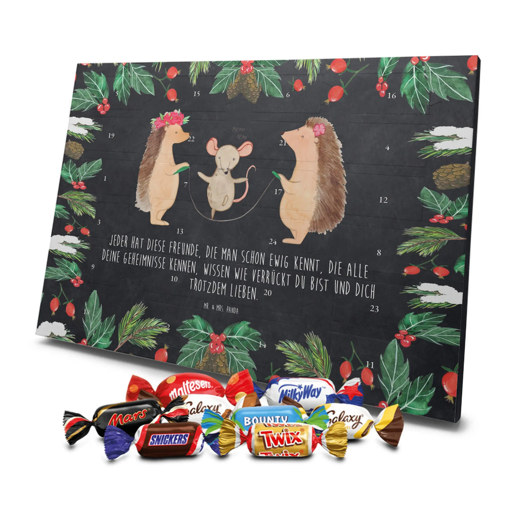 Chocolate advent calendar Hedgehog skipping gift ideas, gifts, small animals, good mood, cute, funny sayings, cute animal motives, hand drawn, special gifts, card, animal lover, children, rope skipping, mouse