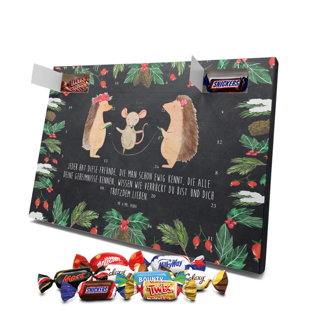 Chocolate advent calendar Hedgehog skipping gift ideas, gifts, small animals, good mood, cute, funny sayings, cute animal motives, hand drawn, special gifts, card, animal lover, children, rope skipping, mouse