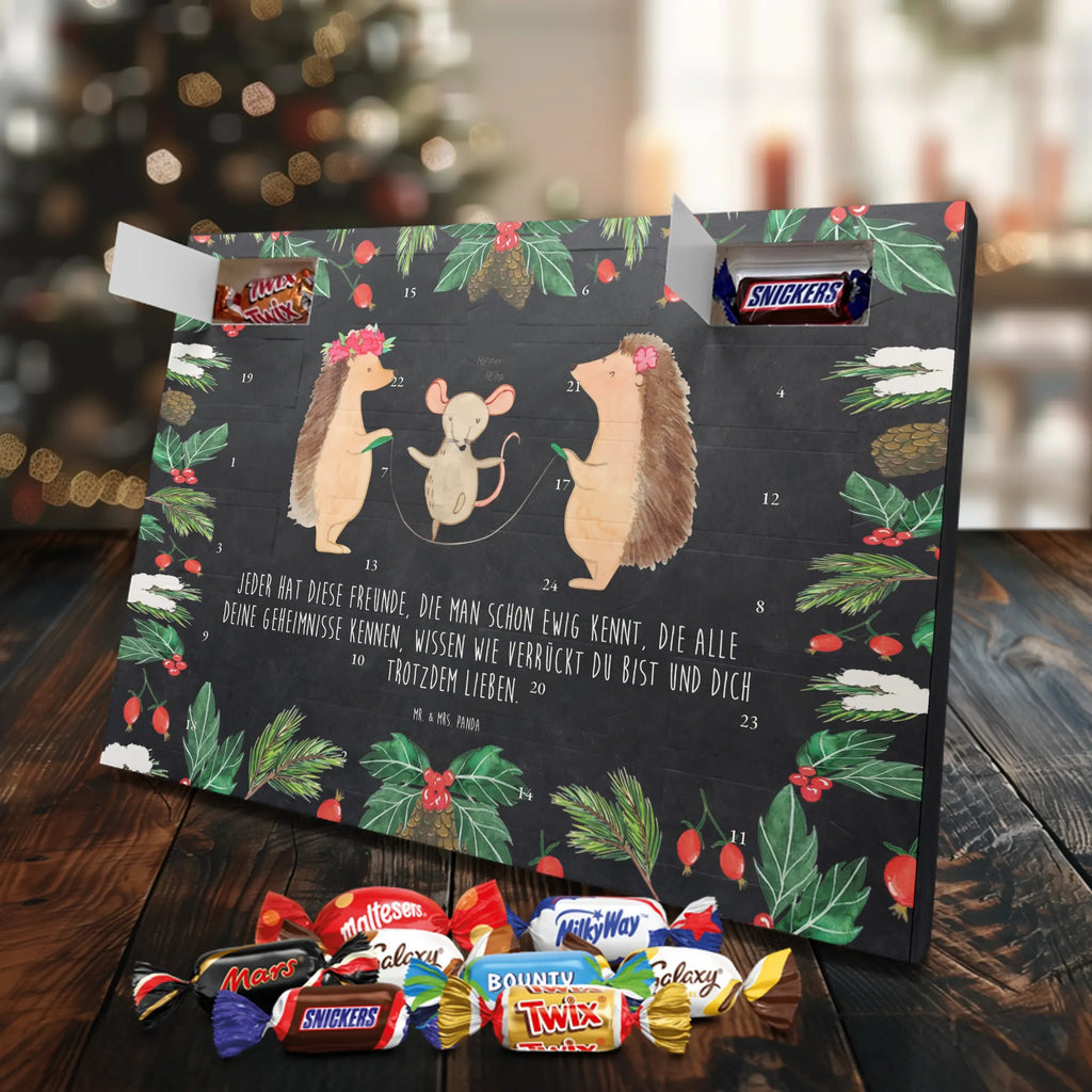Chocolate advent calendar Hedgehog skipping gift ideas, gifts, small animals, good mood, cute, funny sayings, cute animal motives, hand drawn, special gifts, card, animal lover, children, rope skipping, mouse