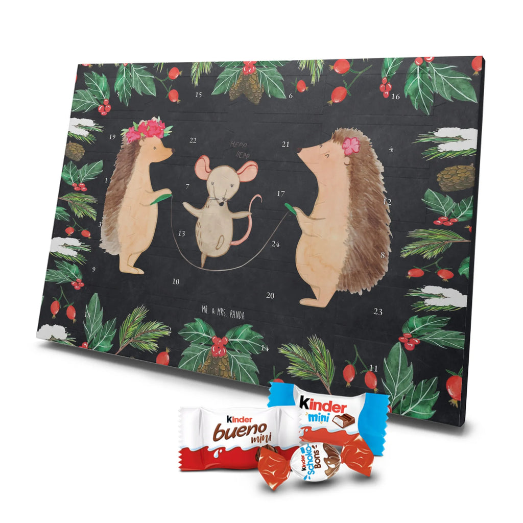 Chocolate advent calendar Hedgehog skipping gift ideas, gifts, small animals, good mood, cute, funny sayings, cute animal motives, hand drawn, special gifts, card, animal lover, children, rope skipping, mouse