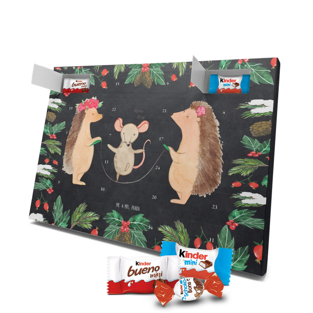 Chocolate advent calendar Hedgehog skipping gift ideas, gifts, small animals, good mood, cute, funny sayings, cute animal motives, hand drawn, special gifts, card, animal lover, children, rope skipping, mouse