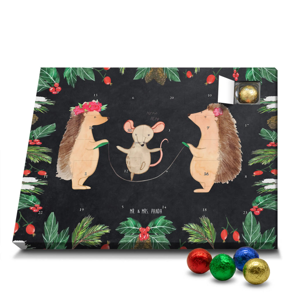 Chocolate advent calendar Hedgehog skipping gift ideas, gifts, small animals, good mood, cute, funny sayings, cute animal motives, hand drawn, special gifts, card, animal lover, children, rope skipping, mouse