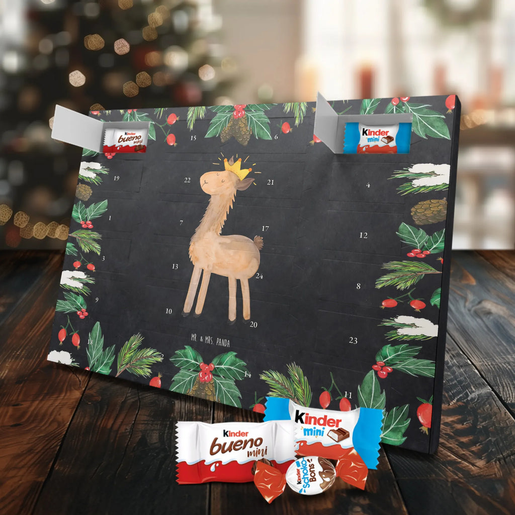 Chocolate advent calendar lama king Llama, alpaca, trendy animal, office colleague, mum, colleague, king, girlfriend, supervisor, high school graduation