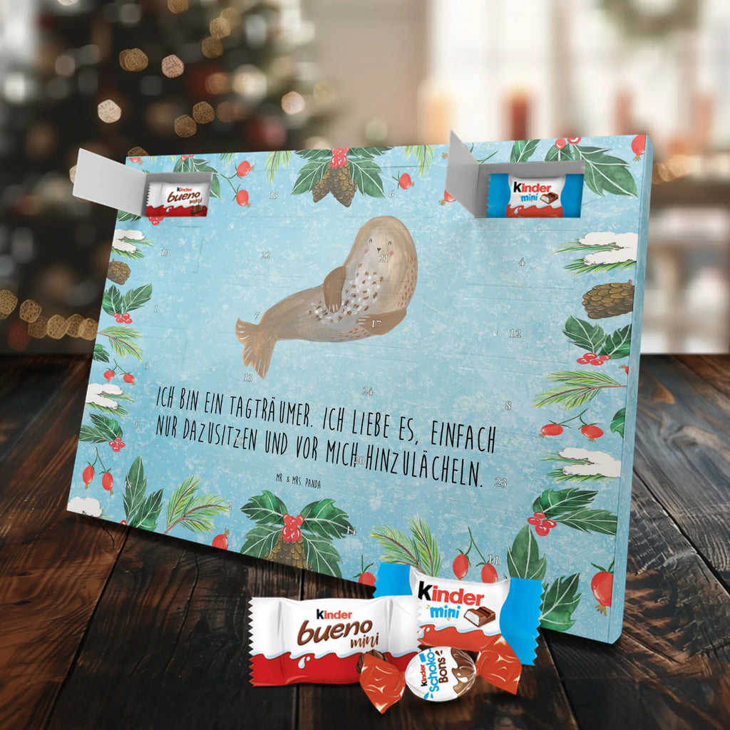 Chocolate advent calendar seal Laugh gift ideas, gifts, small animals, good mood, cute, funny sayings, cute animal motives, hand drawn, special gifts, card, animal lover, Seal, North Sea, Sea animal, Seals, Baltic Sea