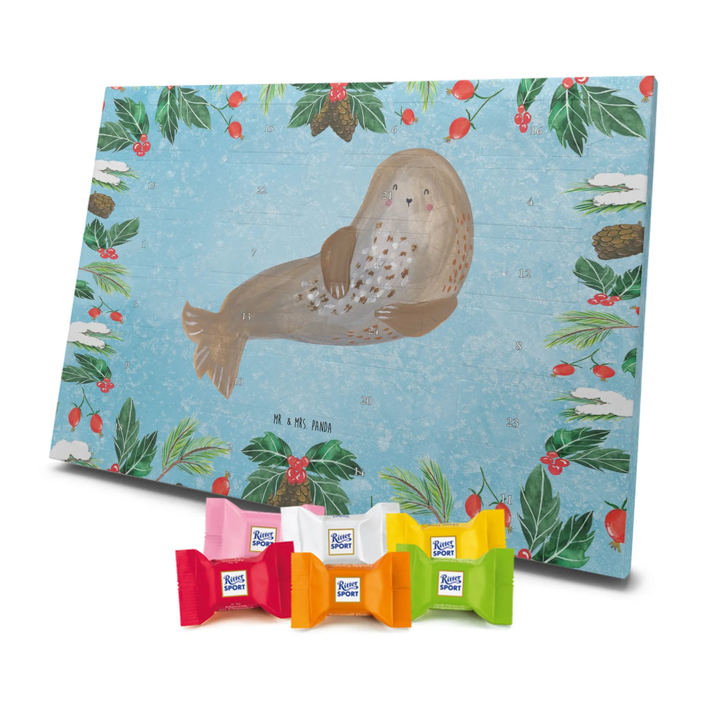 Chocolate advent calendar seal Laugh gift ideas, gifts, small animals, good mood, cute, funny sayings, cute animal motives, hand drawn, special gifts, card, animal lover, Seal, North Sea, Sea animal, Seals, Baltic Sea