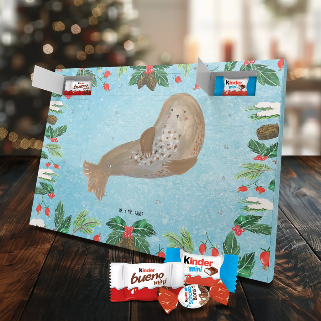 Chocolate advent calendar seal Laugh gift ideas, gifts, small animals, good mood, cute, funny sayings, cute animal motives, hand drawn, special gifts, card, animal lover, Seal, North Sea, Sea animal, Seals, Baltic Sea