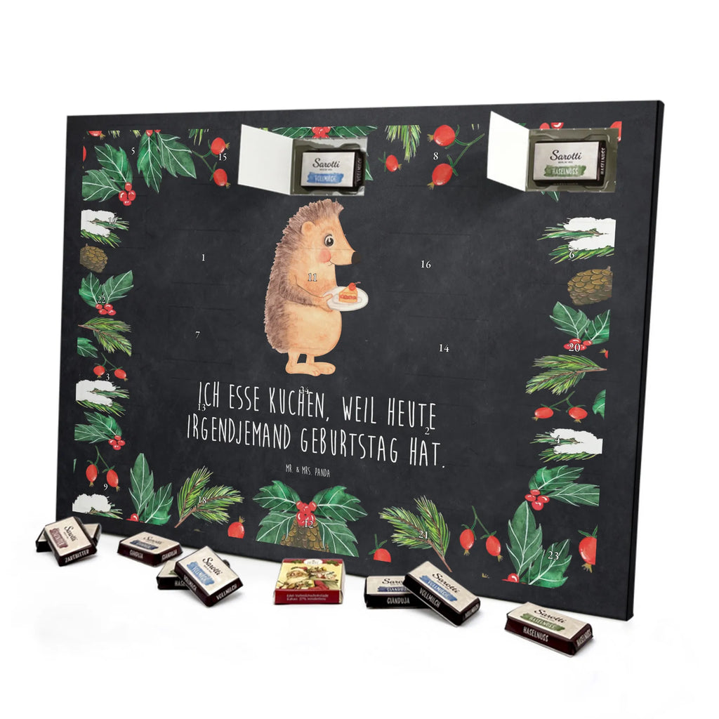 Chocolate advent calendar Hedgehog piece of cake gift ideas, gifts, small animals, good mood, cute, funny sayings, cute animal motives, hand drawn, special gifts, card, animal lover, birthday cake, invitation party, bake cake, food saying, baking gift, cake