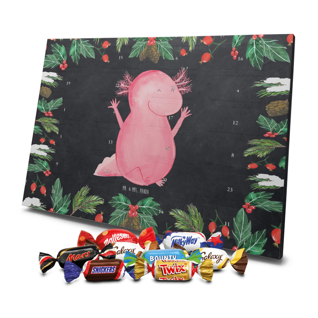 Chocolate advent calendar axolotl Hooray Mexican walking fish, Axelotl, marine animals, salamander, tail, amphibian, joy, satisfaction, cheerful, fun