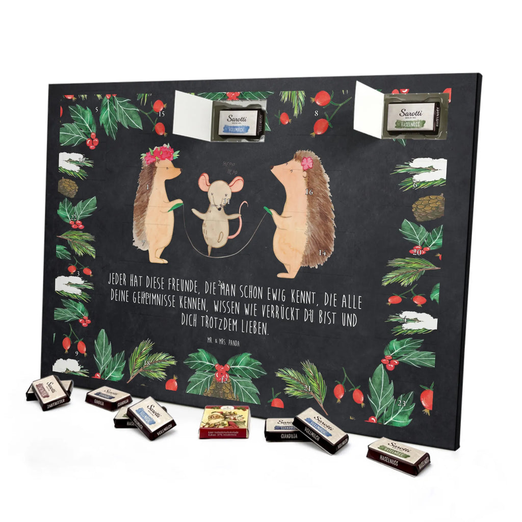 Chocolate advent calendar Hedgehog skipping gift ideas, gifts, small animals, good mood, cute, funny sayings, cute animal motives, hand drawn, special gifts, card, animal lover, children, rope skipping, mouse