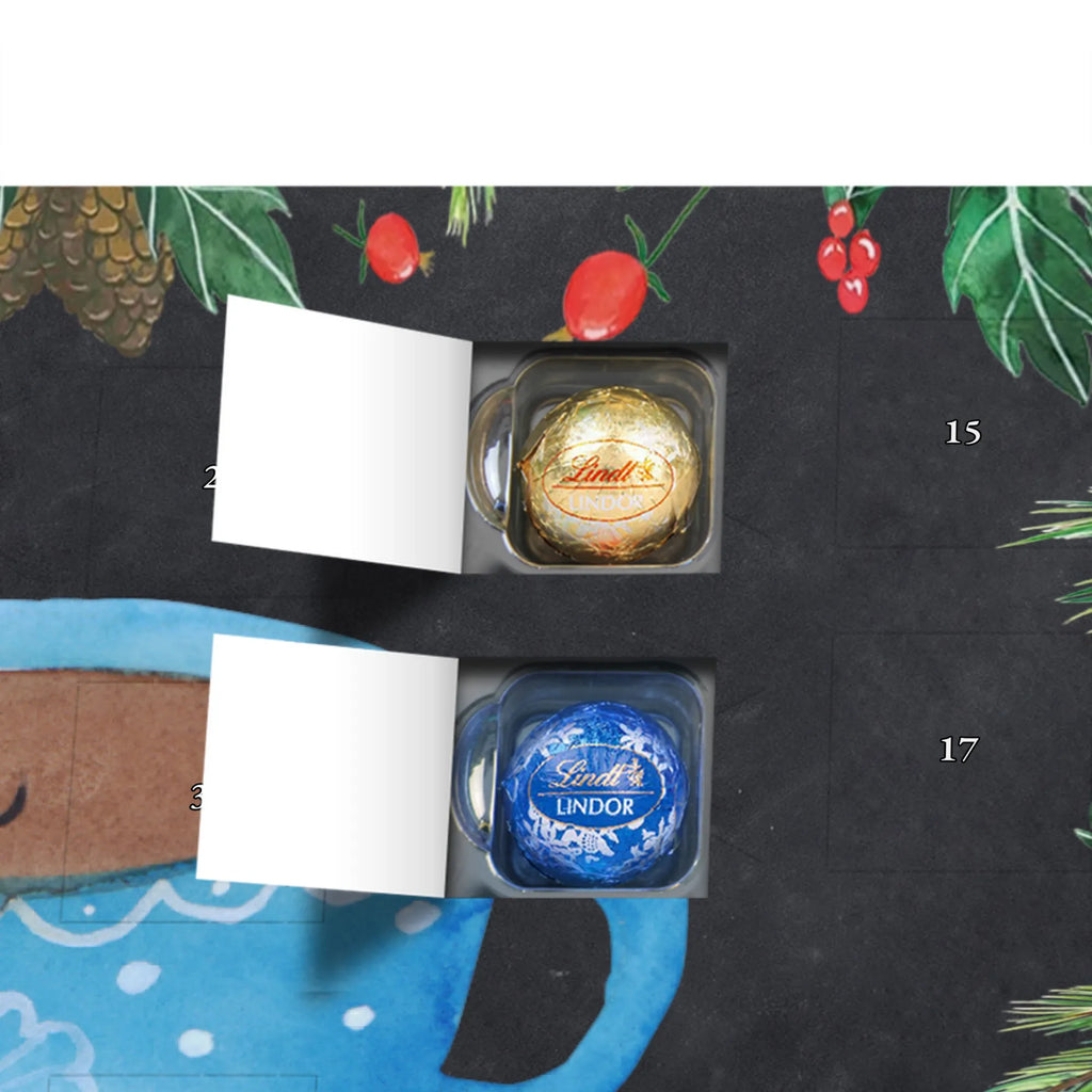 Chocolate advent calendar Coffee Cup gift ideas, gifts, small animals, good mood, cute, funny sayings, cute animal motives, hand drawn, special gifts, card, animal lover, pleasure, taste, cup