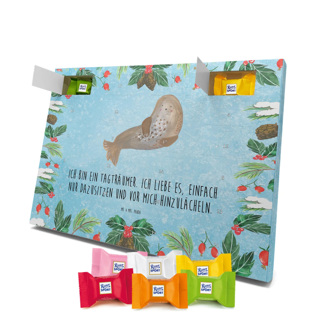Chocolate advent calendar seal Laugh gift ideas, gifts, small animals, good mood, cute, funny sayings, cute animal motives, hand drawn, special gifts, card, animal lover, Seal, North Sea, Sea animal, Seals, Baltic Sea