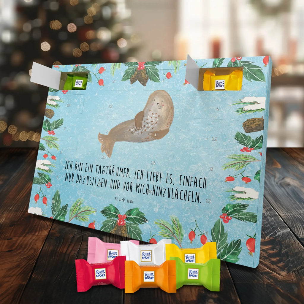 Chocolate advent calendar seal Laugh gift ideas, gifts, small animals, good mood, cute, funny sayings, cute animal motives, hand drawn, special gifts, card, animal lover, Seal, North Sea, Sea animal, Seals, Baltic Sea