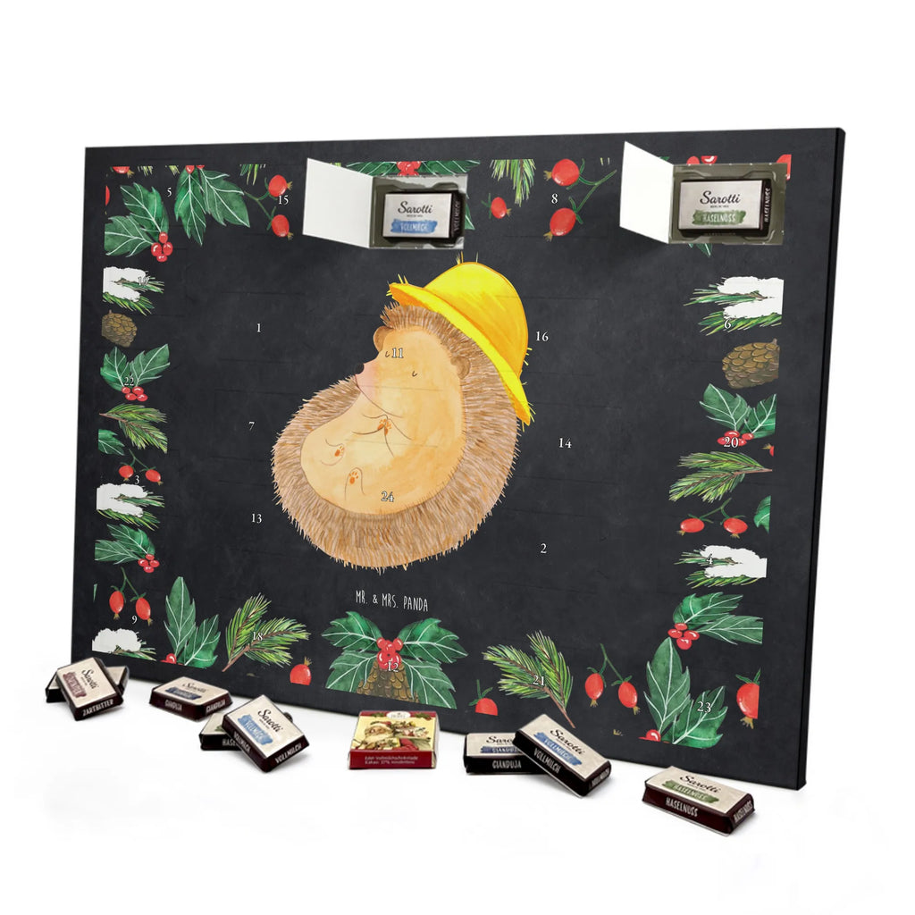 Chocolate advent calendar Hedgehog Pray gift ideas, gifts, small animals, good mood, cute, funny sayings, cute animal motives, hand drawn, special gifts, card, animal lover, pray, God, sun hat, enjoy, hedgehog with hat, gratitude, be grateful
