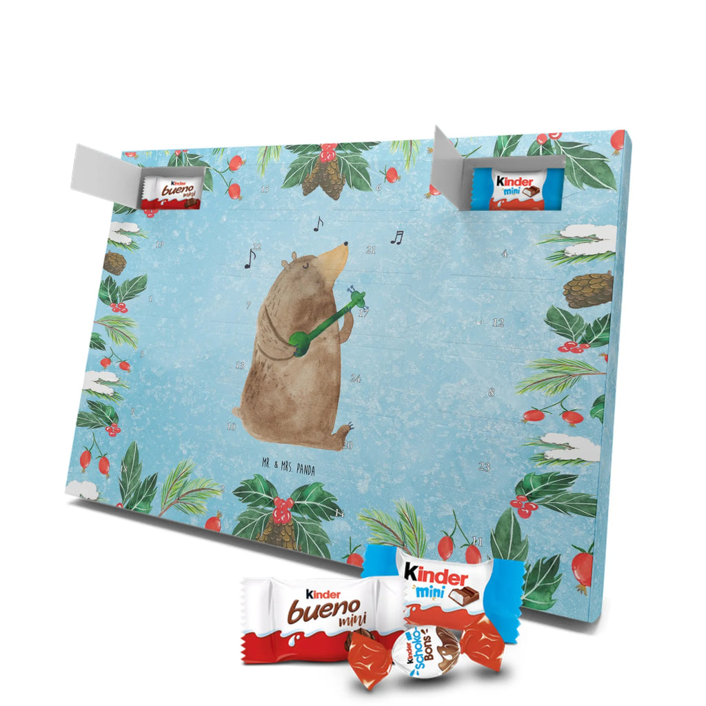 Chocolate advent calendar bear guitar teddy bear, cuddly toy