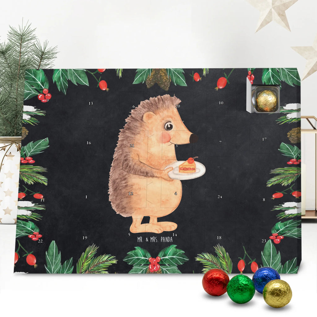 Chocolate advent calendar Hedgehog piece of cake gift ideas, gifts, small animals, good mood, cute, funny sayings, cute animal motives, hand drawn, special gifts, card, animal lover, birthday cake, invitation party, bake cake, food saying, baking gift, cake