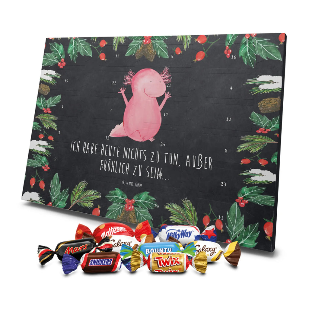 Chocolate advent calendar axolotl Hooray Mexican walking fish, Axelotl, marine animals, salamander, tail, amphibian, joy, satisfaction, cheerful, fun